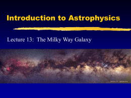 Introduction to Astrophysics, Lecture 13