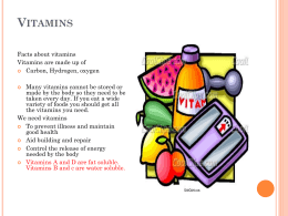 Vitamins pages 12-13