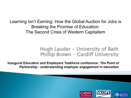 The Global Auction - Education and Employers Taskforce