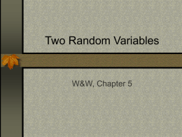 Two Random Variables