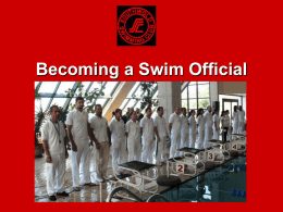 Becoming a Swim Official - Southwold Swimming Club