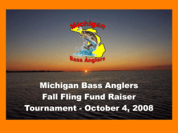 Junior Michigan Bass Anglers Open Tournament