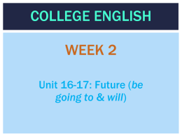 College English Week 9