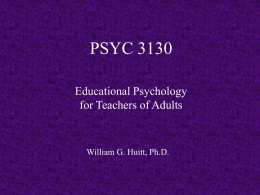 PSYC 3130 - Valdosta State University