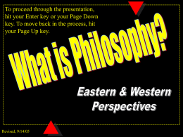 What is Philosophy? - INTEGRATED LIFE STUDIES
