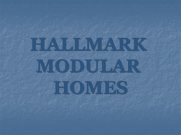 FACORY TOUR - Hallmark Modular Homes