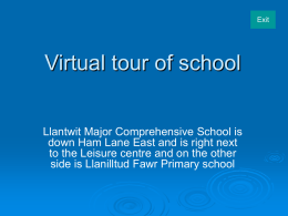 Virtual tour of school - Llantwit Major School