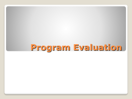Program Evaluation - Troy University Spectrum
