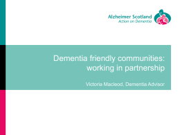 Dementia Friendly Communities working in partnership