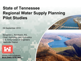 North Central Tennessee Regional Water Supply Planning