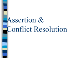 Conflict Resolution - Wasatch School District