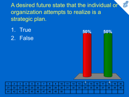 A desired future state that the individual or organization