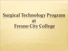 Surgical Technology Program at Fresno City College