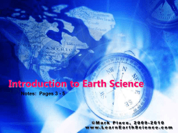 Intro to Earth Science (Pages 3