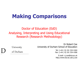 Presenting Data - Durham University