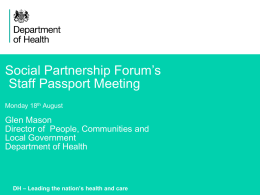 Stakeholder discussions - Social Partnership Forum