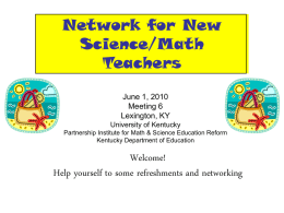 Network for New Science/Math Teachers