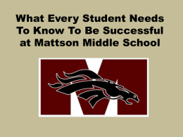 What Every Student Needs To Know To Be Successful at
