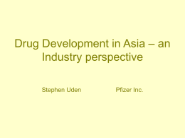 Drug Development in Asia - kitasato