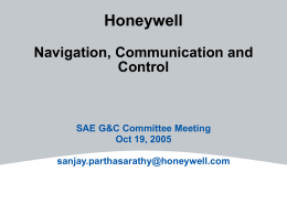 Honeywell Guidance, Navigation and Control Center of