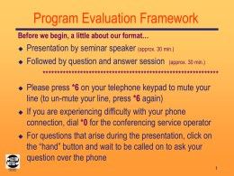 A Practical Approach to Program Evaluation
