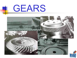 Gears - Mr Desantis | TZHS Engineering Technology
