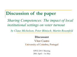 Discussion of the paper Sharing Competences: The impact of