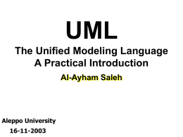 UML A Practical Course