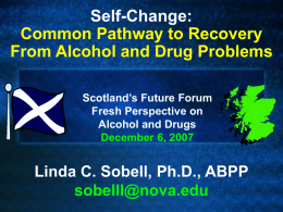 Self-Change: Findings and Implications for the Treatment
