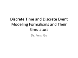 Introduction to Systems and Modeling and Simulation