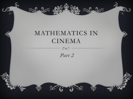 Mathematics in cinema