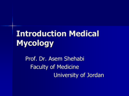 Introduction Medical Mycology