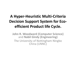 A Hyper-Heuristic Multi-Criteria Decision Support System