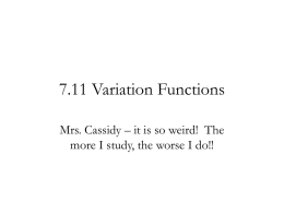 7.11 Variation Functions
