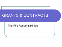 GRANTS & CONTRACTS