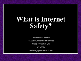 What is Internet Safety?