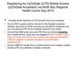 Registering for UpToDate Mobile Access via NBRHC