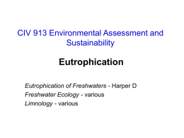 WATER POLLUTION ASSESSMENT