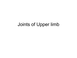 Joints of Upper limb
