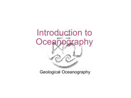 Chapter 1 The Growth of Oceanography