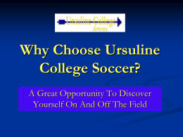 Ursuline College Soccer