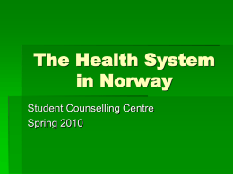 The Health System in Norway