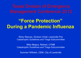 Forced Protection - Emergency management