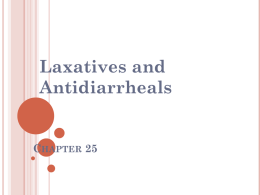 Laxatives and Antidiarrheals