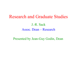 Research and Graduate Studies