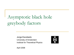 Asymptotic black holes greybody factors
