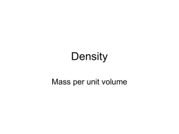 Density - New York Science Teacher