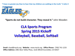 CLA Sports Program
