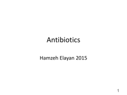 Antibiotics - DENTISTRY 2012