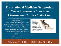 Translational Medicine Symposium: